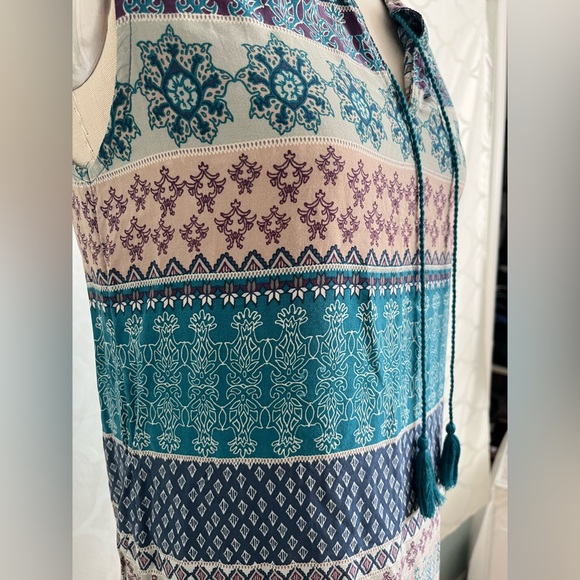 Beachlunchlounge Aquamarine Sleeveless Dress Small viscose short dress - Picture 6 of 10